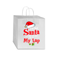 Christmas Tee I'm Not Santa But You Can Still Sit On My Lap Sweatshirt Star Paper Bag - 13 X 7 X 13 | Artistshot