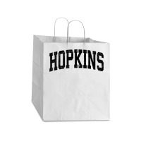 Hopkins Minnesota Mn Vintage Athletic Sports Black Design T Shirt Take Out Paper Bag - 14 X 10 X 15 1/2 | Artistshot