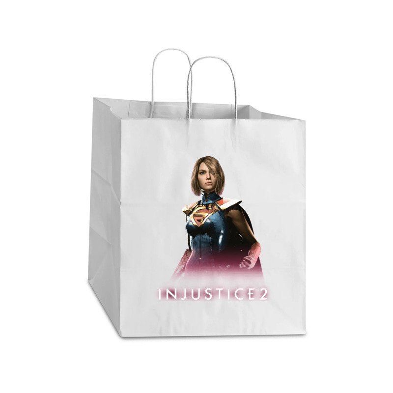 Injustice 2   Supergirl Supergirl Take Out Paper Bag - 14 X 10 X 15 1/2 | Artistshot