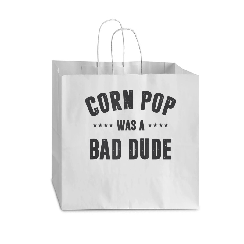 Corn Pop Was A Bad Dude T Shirt Vogue Paper Bag - 16 X 6 X 12 | Artistshot