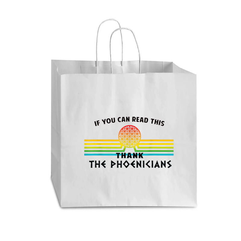 Funny If You Can Read This Thank Phoenicians Reading Vogue Paper Bag - 16 X 6 X 12 | Artistshot