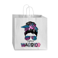 7.lupus Warrior Women Glasses Messy Bun Leopard Bandana Vogue Paper Bag - 16 X 6 X 12 | Artistshot