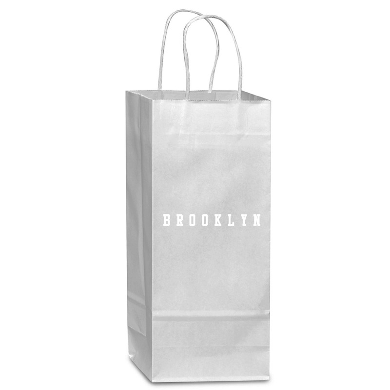 Brooklyn [tb] Wine Paper Bag - 5 1/2 X 3 1/4 X 13 | Artistshot