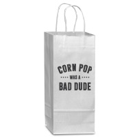 Corn Pop Was A Bad Dude T Shirt Wine Paper Bag - 5 1/2 X 3 1/4 X 13 | Artistshot