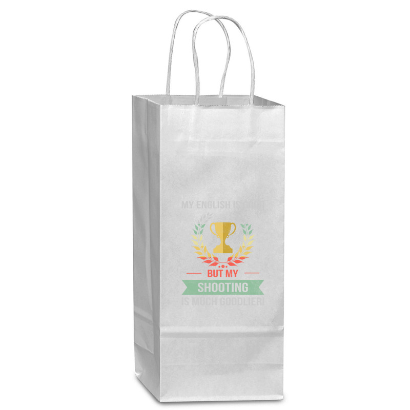 Funny Shooting Sport Design Wine Paper Bag - 5 1/2 X 3 1/4 X 13 | Artistshot