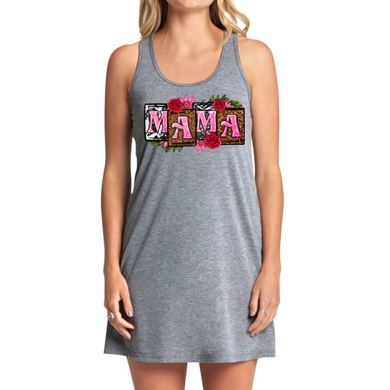 Mama With License Letters Mothers Day Tank Dress by texasbilliewilder | Artistshot