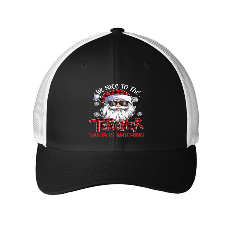 The Art Teacher Santa Is Watching Funny Xmas T Shirt Mesh cap by Mark_Liegerot | Artistshot