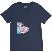 Side View Of The Face Of A Mi V-neck Tee | Artistshot