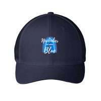 Diabetes In November We Wear Blue Diabetes Awareness Rainbow 169 Mesh Cap | Artistshot