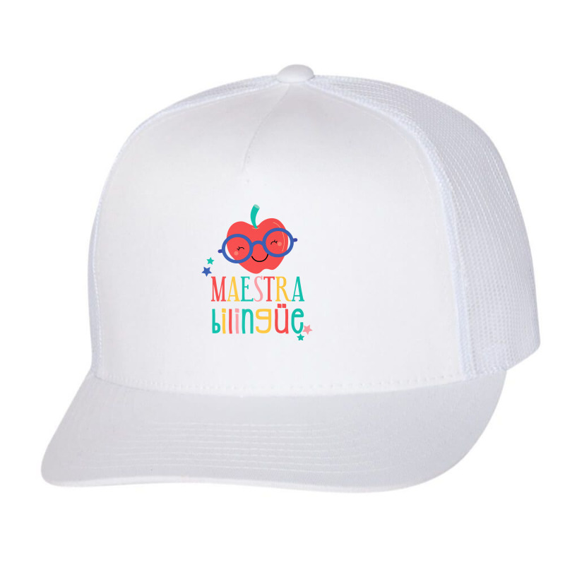 Cute Maestra Bilingue Bilingual Teacher Premium T Shirt Trucker Cap by puawhla | Artistshot