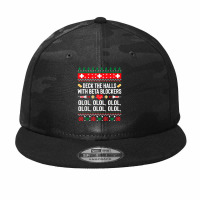 Deck The Halls With Beta Blockers Nurse Christmas Ugly Xmas T Shirt Camo Snapback | Artistshot