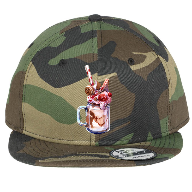 Chocolate Strawberry Milkshake T  Shirt Chocolate Strawberry Overshake Flat Bill Snapback Cap by thymeartiste | Artistshot