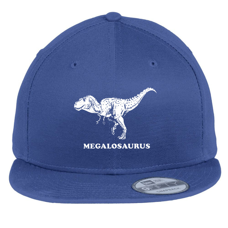 Megalosaurus Dinosaur Flat Bill Snapback Cap | Artistshot