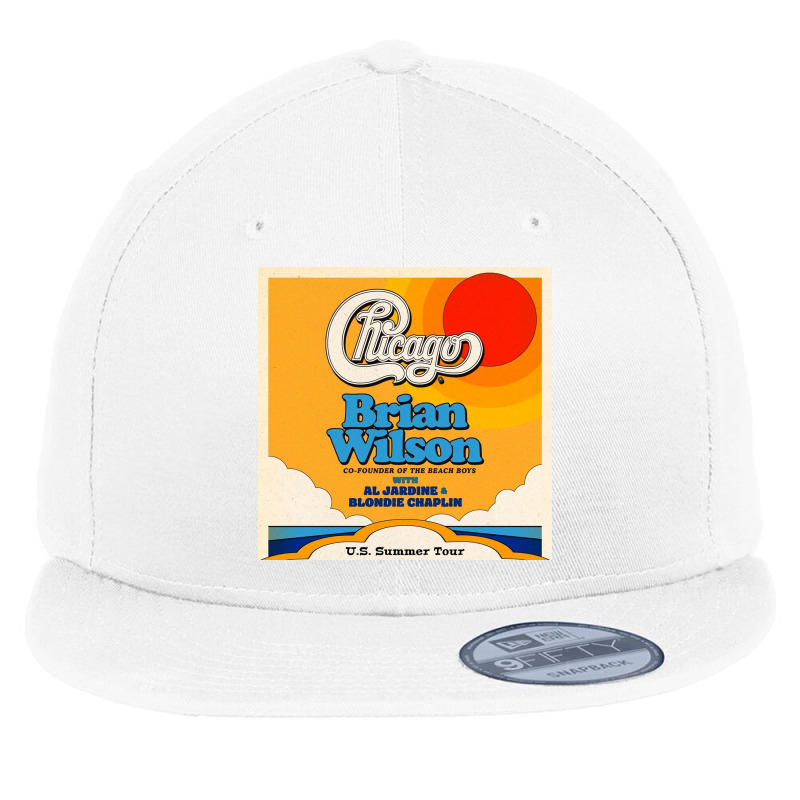 Chicago And Brian Wilson Summer Flat Bill Snapback Cap | Artistshot