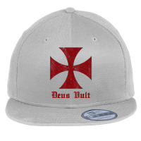 Deus Vult Templar Order Knights Templar Holy Cross Helmet T Shirt Flat Bill Snapback Cap | Artistshot