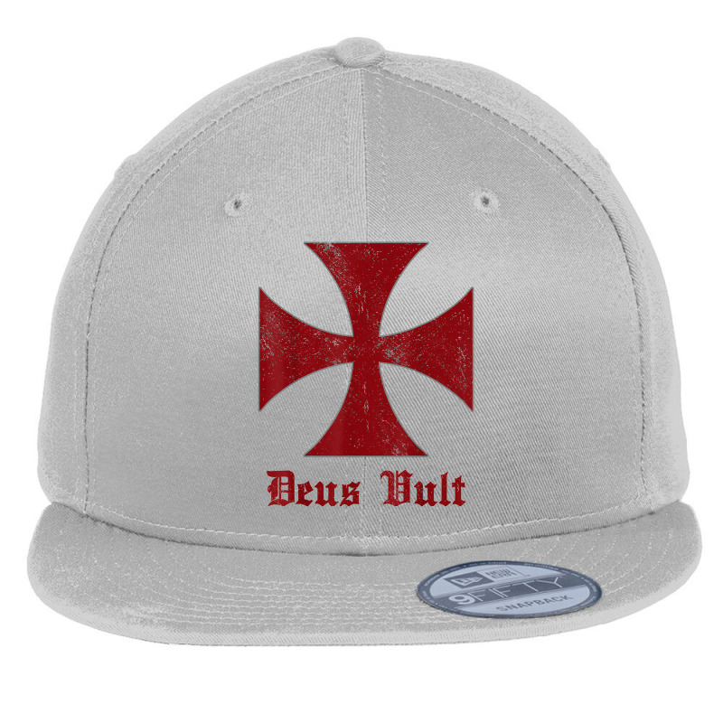 Deus Vult Templar Order Knights Templar Holy Cross Helmet T Shirt Flat Bill Snapback Cap | Artistshot