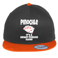 Funny Pinochle It's A Smart Person Game Card Game Playing Premium T Sh Flat Bill Snapback Cap | Artistshot