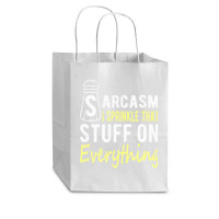 Sarcasm Lover T  Shirt Sarcasm I Sprinkle That Stuff On Everything, Fu Cub Paper Bag - 8 X 4 1/2 X 10 1/4 | Artistshot