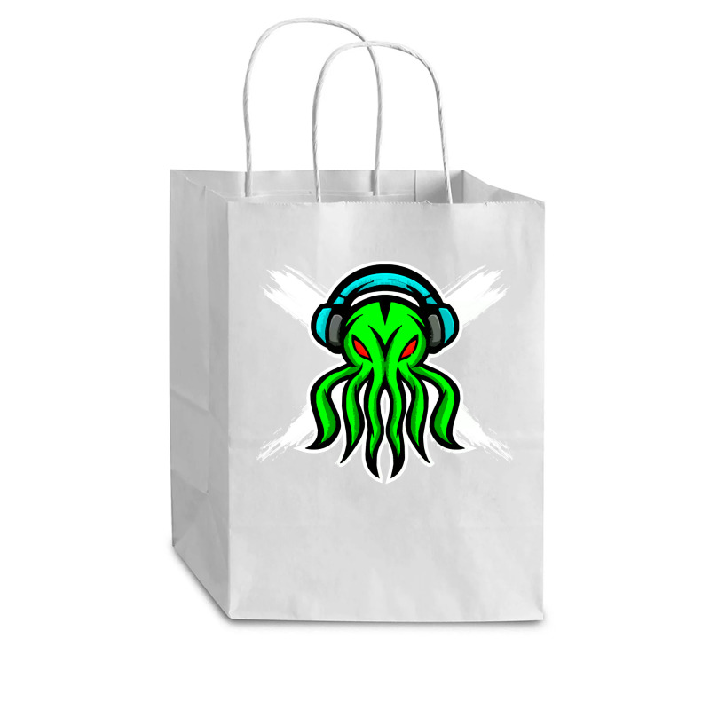 Skull Octopus Music Lover T  Shirt Skull Octopus Music Lover T  Shirt Cub Paper Bag - 8 X 4 1/2 X 10 1/4 | Artistshot