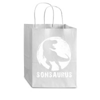 Sonsaurus T  Shirt Sonsaurus T Rex Dinosaur T  Shirt Cub Paper Bag - 8 X 4 1/2 X 10 1/4 | Artistshot