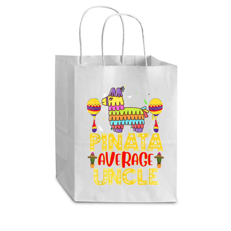 Funny Pinata Average Uncle Cinco De Mayo Fiesta Parents Kids T Shirt Cub Paper Bag - 8 X 4 1/2 X 10 1/4 | Artistshot