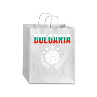 Bulgaria Basketball Fans Jersey Bulgarian Flag Sport Lovers T Shirt Debie Paper Bag - 10 X 5 X 13 | Artistshot