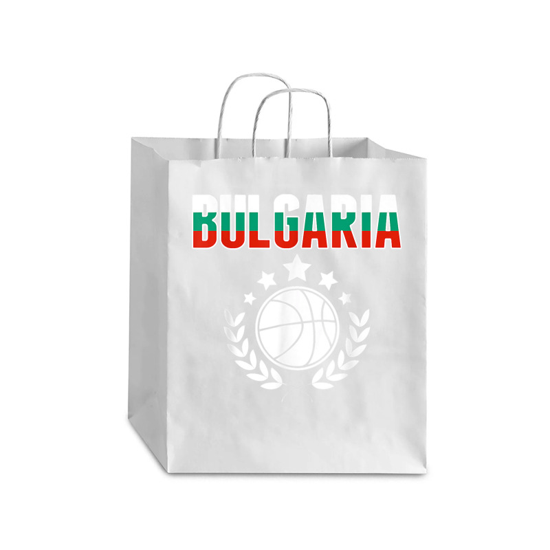 Bulgaria Basketball Fans Jersey Bulgarian Flag Sport Lovers T Shirt Debie Paper Bag - 10 X 5 X 13 | Artistshot