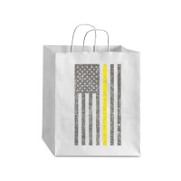 Dispatcher Thin Gold Line Shirt Debie Paper Bag - 10 X 5 X 13 | Artistshot