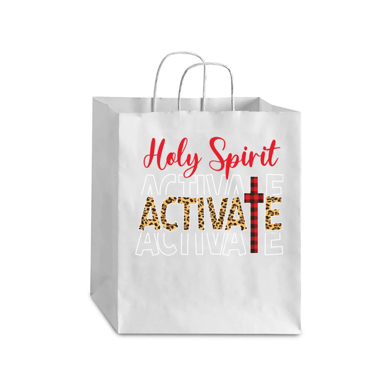 Jesus Christians Holy Spirit Activate Religious Women Long Sleeve T Sh Debie Paper Bag - 10 X 5 X 13 | Artistshot