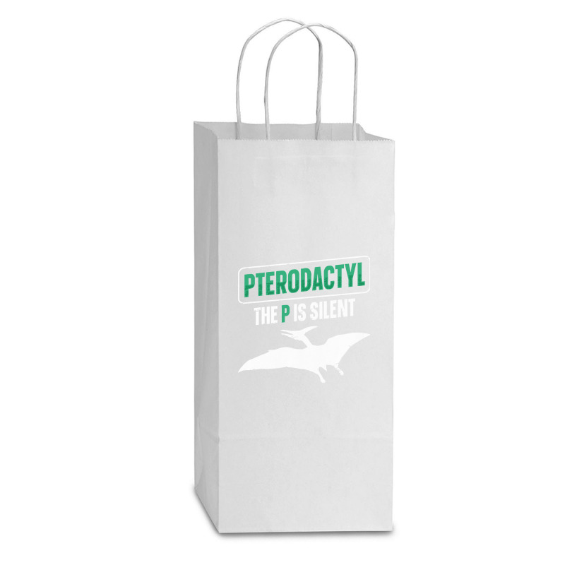 Cool Pterodactyl T  Shirt1558 Double Wine Paper Bag - 6 1/2 X 3 1/2 X 12 3/8 | Artistshot