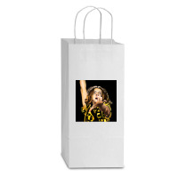 Music Retro Jaeden Lieberher Funny Gifts Boy Girl Double Wine Paper Bag - 6 1/2 X 3 1/2 X 12 3/8 | Artistshot