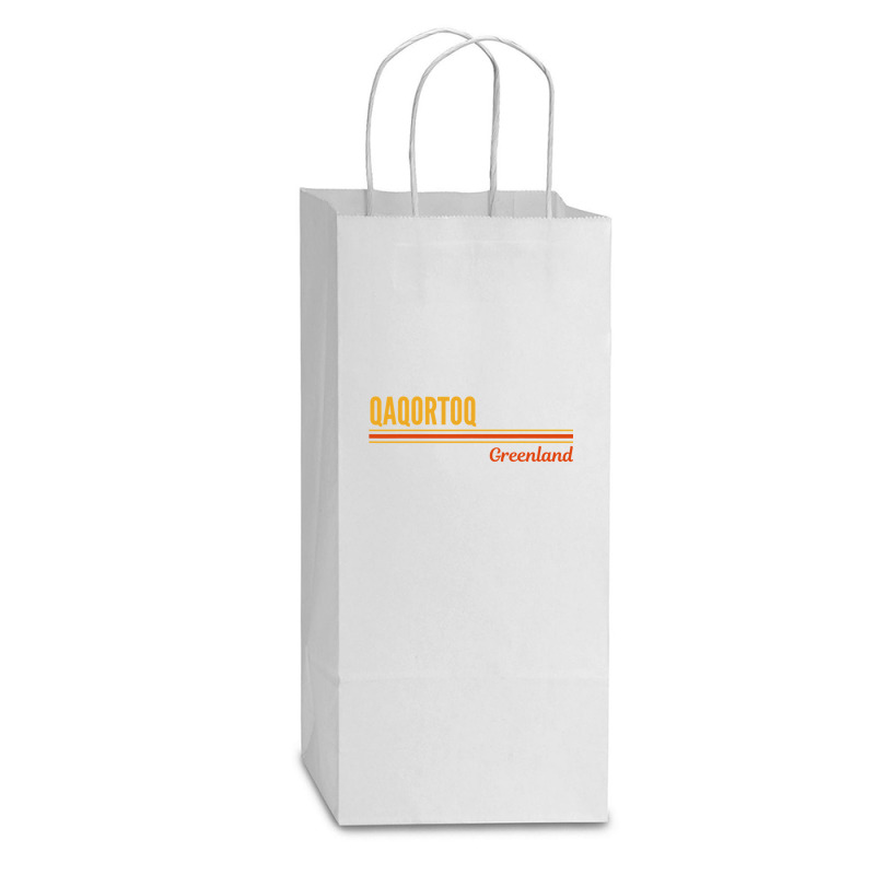 Qaqortoq Greenland Double Wine Paper Bag - 6 1/2 X 3 1/2 X 12 3/8 | Artistshot