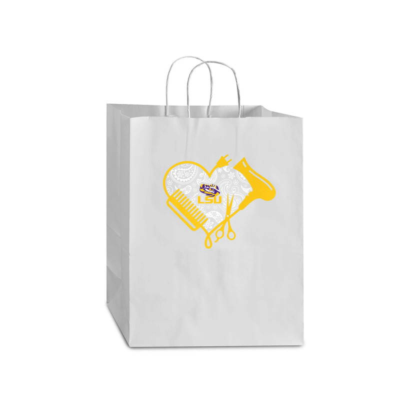 Lsu Tigers Hairstyle - Beautician Football Team Mart Paper Bag -13 X 7 X 17 | Artistshot