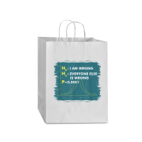 Funny Statistics S I Math Geek I Im Wrong Stats Gift Funny Gift Mart Paper Bag -13 X 7 X 17 | Artistshot