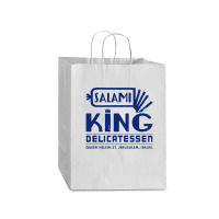 Salami King Jewish Deli T Shirt Jerusalem Israel T Shirt Delicatessen Mart Paper Bag -13 X 7 X 17 | Artistshot