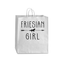 Friesian Horse Girl  Gifts Horses Lover Riding Racing Queen Paper Bag - 16 X 6 X 19 1/4 | Artistshot