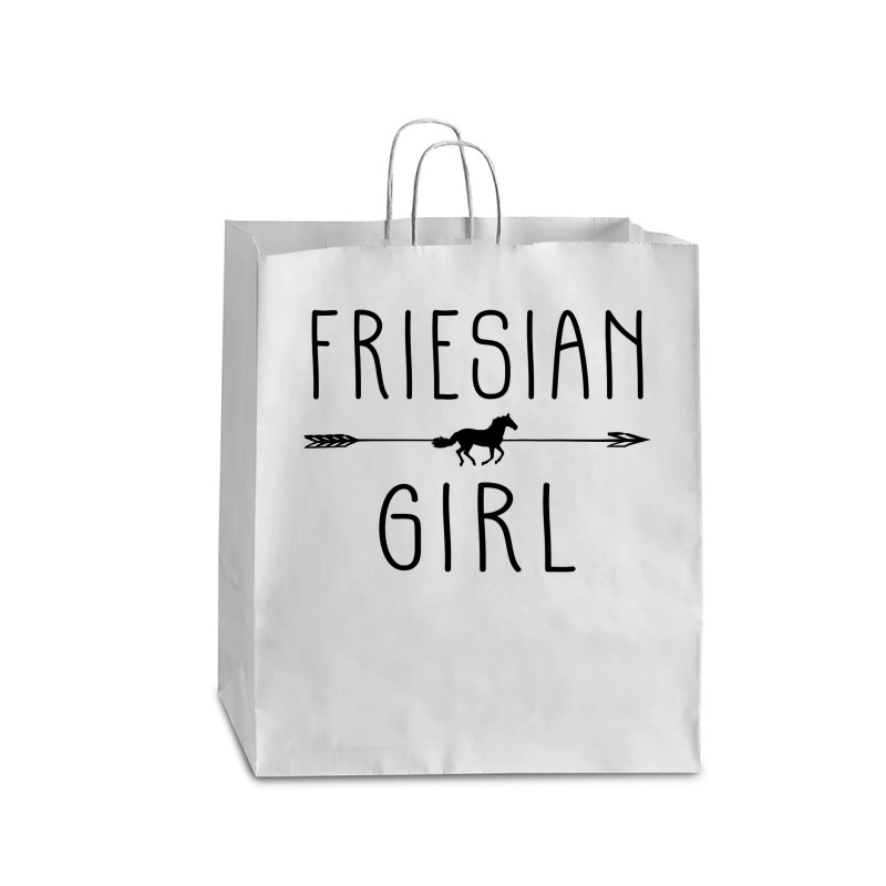 Friesian Horse Girl  Gifts Horses Lover Riding Racing Queen Paper Bag - 16 X 6 X 19 1/4 | Artistshot