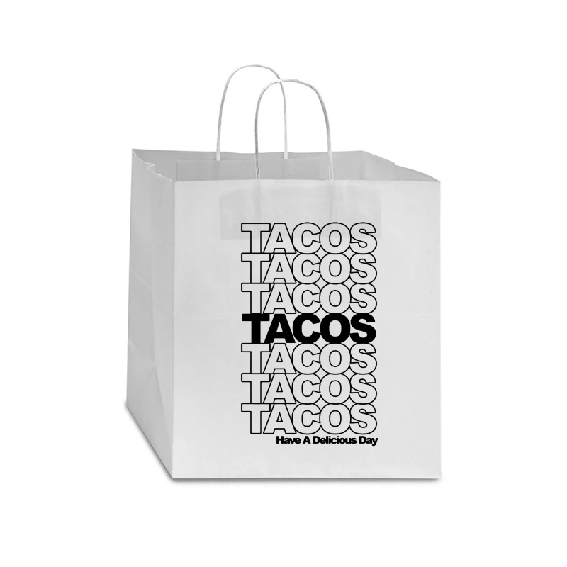 Tacos Tacos Tacos Star Paper Bag - 13 X 7 X 13 | Artistshot