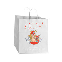 Just A Girl Who Loves Cats Samurai And Ramen Take Out Paper Bag - 14 X 10 X 15 1/2 | Artistshot