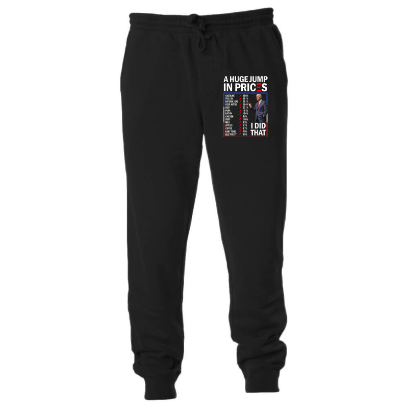 Funny A Huge Jump In Prices I Did That Anti Joe Biden Meme Unisex Jogger by Vivu991 | Artistshot