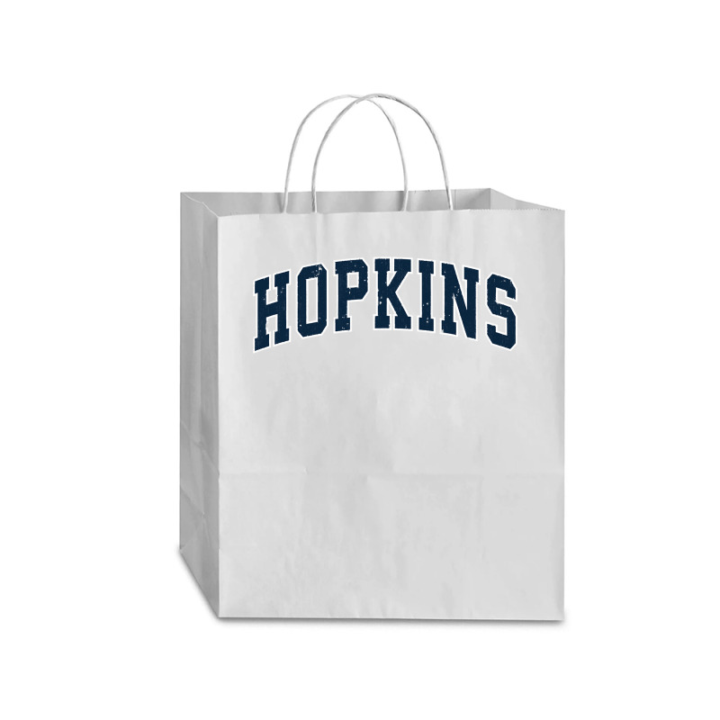 Hopkins Minnesota Mn Vintage Sports Design Navy Design Sweatshirt Traveler Paper Bag -13 X 6 X 15 3/4 | Artistshot