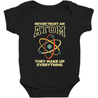 Funny Atom Art Men Women Stem Molecule Chemistry Teacher Baby Bodysuit | Artistshot