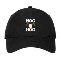 Nog Hog National Eggnog Christmas Holiday Food Adjustable Cap | Artistshot