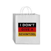 I Dont Give A Schnitzel Funny Oktoberfest Traveler Paper Bag -13 X 6 X 15 3/4 | Artistshot