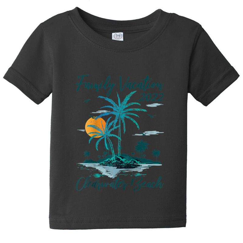 Vintage Family Vacation 2022 Florida Clearwater Beach Raglan Baseball Baby Tee by Tiktify | Artistshot