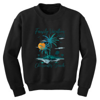 Vintage Family Vacation 2022 Florida Clearwater Beach Raglan Baseball Youth Sweatshirt | Artistshot