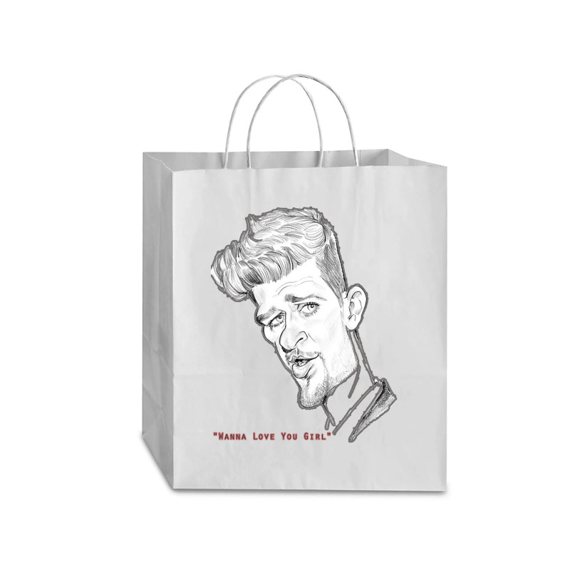 Robin Thicke Traveler Paper Bag -13 x 6 x 15 3/4 by fabiopio901216 | Artistshot