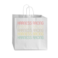 Retro Style Harness Racing Design Vogue Paper Bag - 16 X 6 X 12 | Artistshot