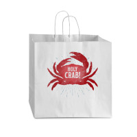 Holly Crab Funny Gift Tee Shirt Crustacean Zoology Nerd Vogue Paper Bag - 16 X 6 X 12 | Artistshot