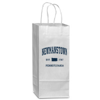 Newmanstown Pennsylvania Pa Vintage Athletic Navy Sports Des T Shirt Wine Paper Bag - 5 1/2 X 3 1/4 X 13 | Artistshot